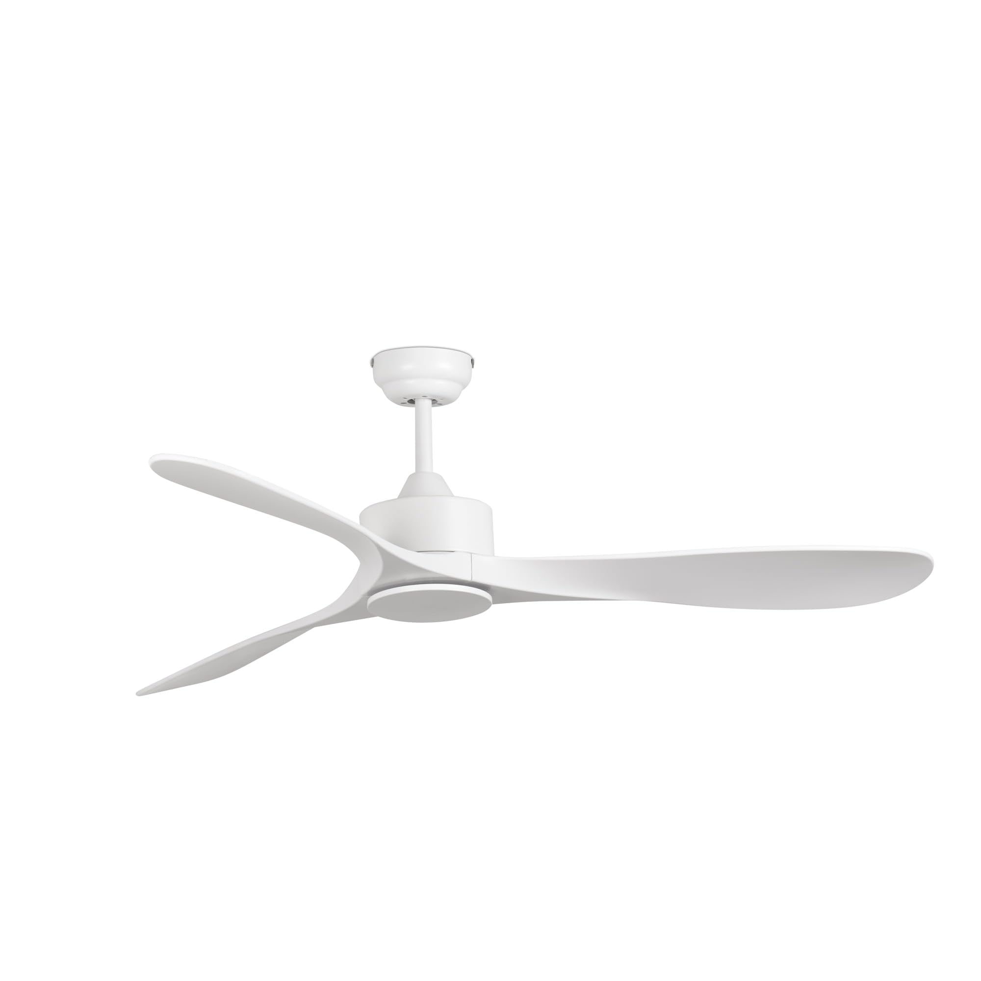 FARO BARCELONA Ventilatore da soffitto LUZON L acciaio, ABS bianco opaco H: 28,5 cm Ø132 cm
