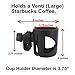 Cup Holder for All UppaBaby Strollers - Fits Every Vista, Curz, and Minu Model - Attaches in Seconds - Folds with Stroller - 3.75” Diameter Fits Most Cups and Bottles - Uppa Baby Accessories Now