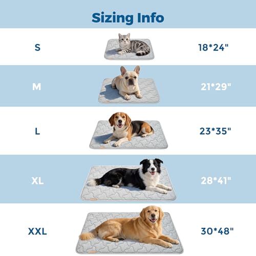 PPOLCA Waterproof Cooling Mat for Large Dogs - Q-MAX>0.5, Thin Memory Foam Kennel Dog Crate Bed, Portable Non-Slip & Machine Washable Dog Pad for Indoor & Outdoor 23x35, Grey by PPOLCA - Used condition - Image 9