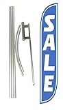 LookOurWay Sale Feather Flag Complete Set with Pole and Ground Spike