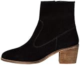  Marca Amazon - find. Casual Suede Ankle Botines, Negro Black, 36 EU