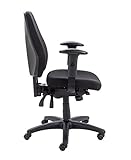 Office Hippo 24-Hour High Back Office Chair, Orthopaedic Design Chair with Adjustable Arms, Ratchet Back and Tilt, Moulded Seat & Back, 5 Year Component & 2 Year Upholstery Guarantee - Black - Image 8