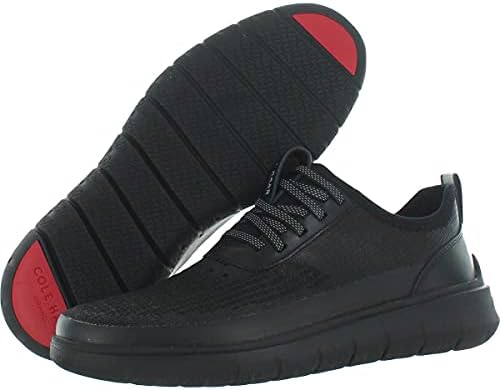 Cole Haan Men's Generation Zerogrand Stitchlite Water Resistant Sneaker, Black Knit/Matte Shine/Black Reflective, 10.5 | Image 2