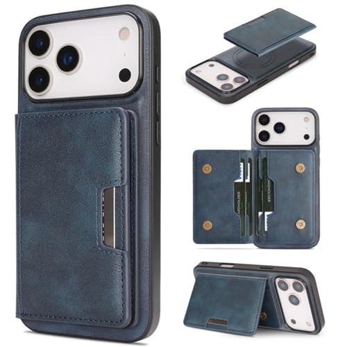 Coque portefeuille iPhone 17 contre les rayures avec support vidéo intégré