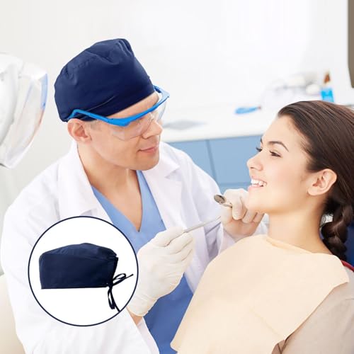 RELKLYU 1 Stück Chirurgischer Kappe, Krankenpfleger, Staubdichtes Arbeitsmütze, Schönheitssalon -Arbeitskappe, Langlebige Arbeitskappe.