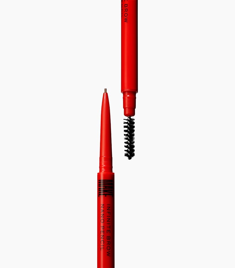Image of MAKE Beauty Nano Brow, Micro Eyebrow Pencil. Long-Lasting Smudgeproof Eye Brow Makeup for Hairlike Lines. Precision Liner for Natural-Looking Eyebrows - Shade, Cool Taupe Medium Brown