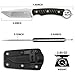 NedFoss PIONEER EDC Fixed Blade Knife with Sheath, 3.4
