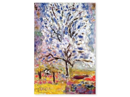 Hexoa Tableau Peinture l'amandier en Fleurs de Pierre Bonnard Alu - Made in France
