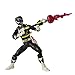 Power Rangers Lightning Collection Mighty Morphin Black Ranger 6-Inch Premium Collectible Action Figure Toy with Accessories