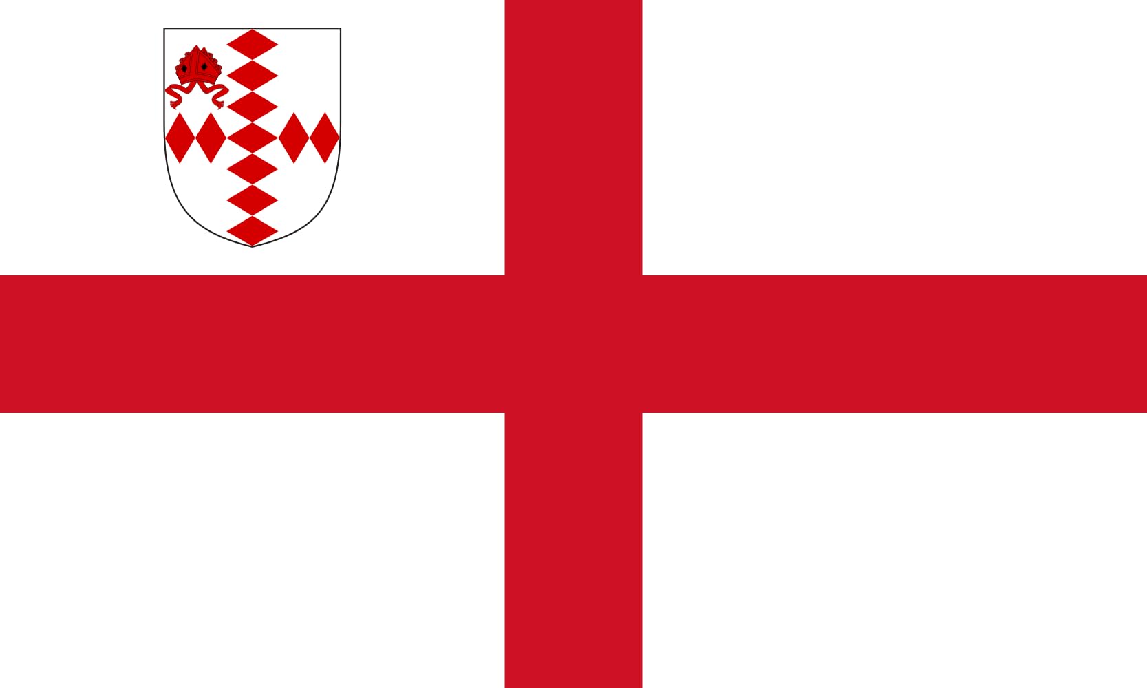 Drapeau Large Diocese of Southwark - Pavillon de prestige format paysage 1.35m²