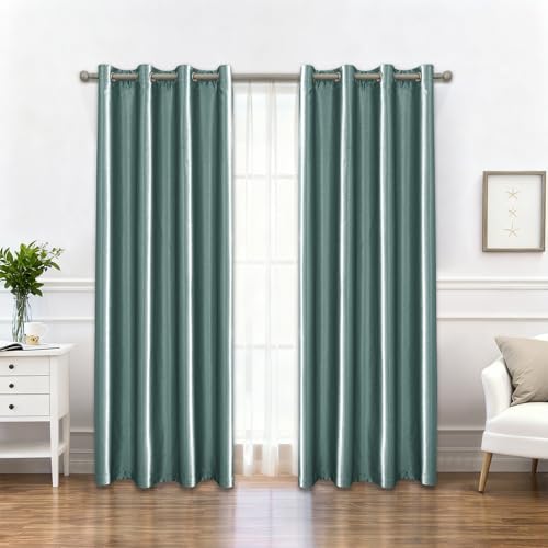 【DIMENSIONI E INSTALLAZIONE】Vendute in coppia. Un set contiene due tende, ciascuna di 140 cm di larghezza x 280 cm di lunghezza. Le tende per interni sono disponibili in varie dimensioni e colori. Ogni tenda è dotata di 8 fori metallici (diametro interno: 4 cm) e può essere montata su un bastone per tende. Per un effetto estetico gradevole, si consiglia di scegliere tenda oscurante per interni di dimensioni da 1,5 a 2,6 volte superiori alla finestra.