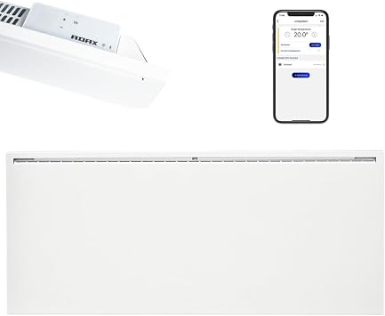 Adax Famn Smart Home Electric Panel Heater - Energy Efficient WiFi App Control, Thermostat, Timer, Anti Frost, Bathroom IP24, Wall Mounted, Small/Medium Room, Silent, ECO ERP Lot20 1000w