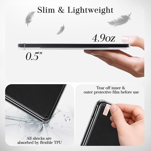 Vane Oak Magnetic Detachable Case for Kobo Libra 2 (2021), Slim PU Leather Case and Ultra Clear TPU Back Cover with Auto Wake/Sleep, Black by Vane Oak - Used condition - Image 5