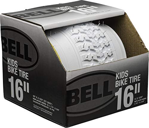 Bell Sports Standard Kids Bike Tire, 16" x 1.75-2.25", White