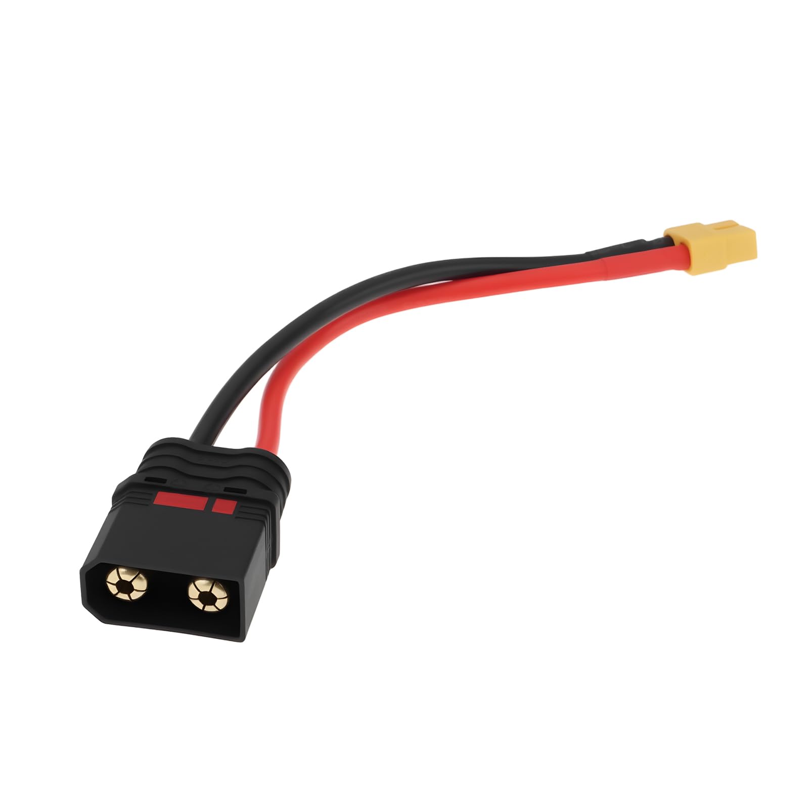 VGOL XT-60 Female to QS8 Male Connector Adapter 12AWG for RC Vehicles, FPV Drones High-Performance Lipo Battery Setups, 15cm