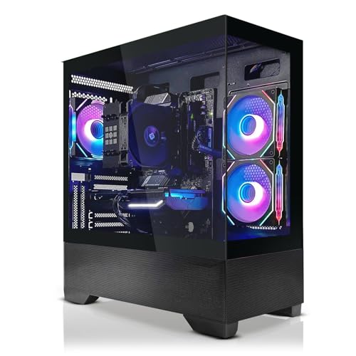 SYSTEMTREFF Gaming PC AMD Ryzen 7 8700F 8x5GHz | Nvidia RTX 5070 12GB DX12 | 1TB M.2 NVMe | 32GB DDR5 RAM | Windows 11 | WLAN Desktop Computer Rechner für Gamer, Zocker & Streamer