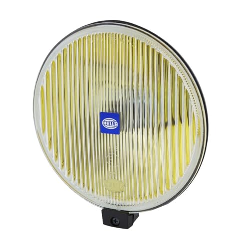HELLA 1N4 005 750-641 Halogen-Nebelscheinwerfer - Comet 500 - 12V - rund - Anbau - gelbe Streuscheibe - Lichtscheibenfarbe: gelb - rechts/links