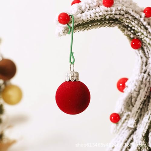 Décorations de Noël extérieures et intérieures : lot de boules de flocage