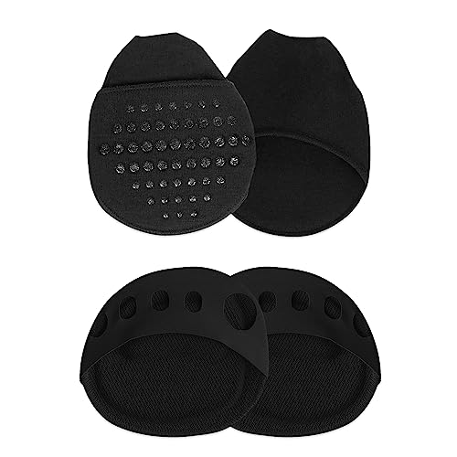 Image of 2 Pairs Metatarsal Pads Ball of Foot Cushions Honeycomb Fabric Forefoot Pads for Women High Heels Shoes Foot Pads Invisible Soft Toe Pads Reusable Sock Cushions Pads for Pain Relief Men