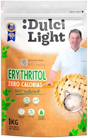 Dulcilight Edulcorante Eritritol 1Kg Zero Calorías | Sustituto de...