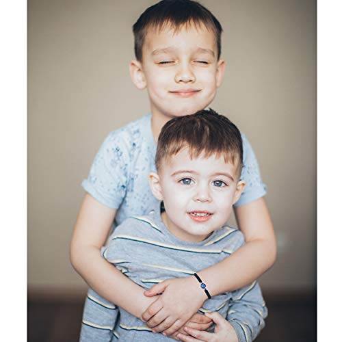 Evil Eye String Bracelets Handmade Black String Evil Eye Bracelet for Women Men Teen Girls Boys 2pcs4