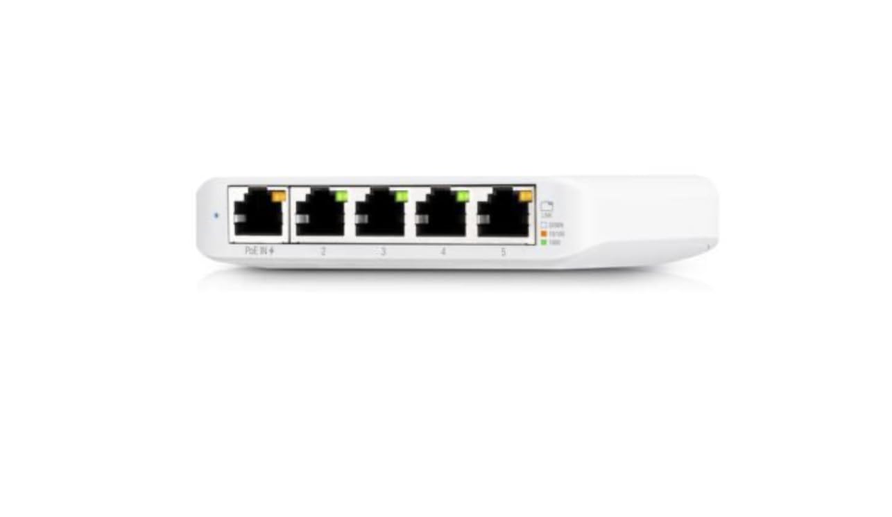 2 zarządzane przełączniki Gigabit Ethernet z 5 portami, ultra-kompaktowa konstrukcja, zasilanie PoE lub USB-C, uchwyt na biurko/ścianę