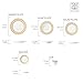 Joseph Sedgh Collection 20-Piece Bone China Dinnerware Set, Service for 4, White and Golden Greek Key