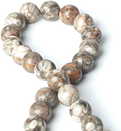 Miniatura 3 de 100 cuentas redondas sueltas de maifanita de piedra natural de 0.315 pulgadas (0.315 in), cuentas de curación energética, tamaño de agujero de 0.039