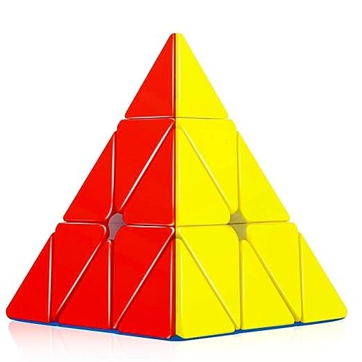 Pyraminx Speed Cube for Kids & Adults | Smooth Rotation, Durable Build, Brain Puzzle Toy (Pyramid)