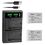 Kastar 2-Pack Battery and LTD2 USB Charger Replacement for Canon PowerShot SX200 is, PowerShot SX210 is, PowerShot SX220 is, PowerShot SX230 HS, Digital 900 is, Digital 820 is, Digital 810 is