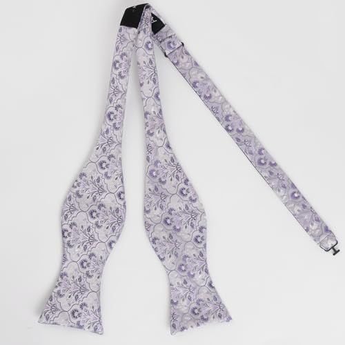 Image of Alizeal Mens 2pcs Floral Pattern Bow Tie Set
