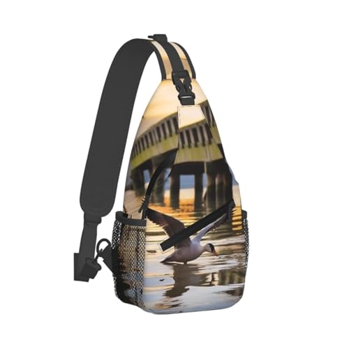 Sling Bag para Mujer y Hombre Negro de Viaje miniatura 7