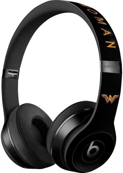 Skinit Decal Audio Skin Compatible with Beats Solo 3 Wireless - Officially Licensed DC Comics Wonder Woman Gold Emblem Design