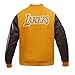 Pro Standard MENS NBA LOS ANGELES LAKERS CLASSIC VARSITY VARSITY JACKET BROWN L