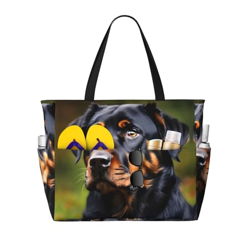 Sac bandoulière Rottweiler imperméable pour protéger vos affaires de la pluie