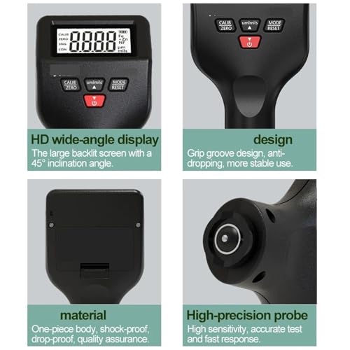 Paint Thickness Gauge, Magnetic Thickness Meter Automotive Paint 0-1500um 0.1um, Handheld Thickness Tester miniatura 5