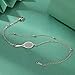 Tennis Racket Bracelet for Women Men Dainty Adjustable Tennis Racket Charm Layering Sport Bangle Bracelet Lover Jewelry Tennis Gifts for Women Men Players (Silver Layered Bracelet)