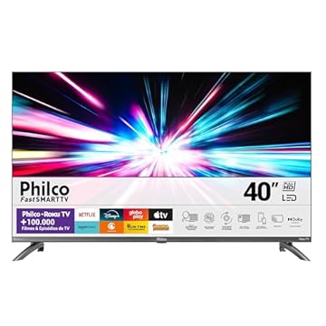 Smart TV 40” Philco Roku TV LED Dolby Audio PTV40M9GR2CGB