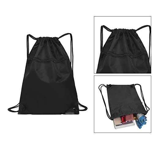 shamjina de Cordão com Cordão de Náilon Resistente à água para Ginástica, Preto