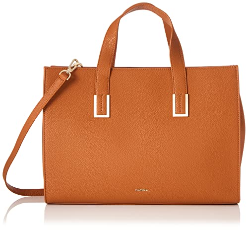 Calvin Klein CK MUST PLUS TOTE LG, Marrone 