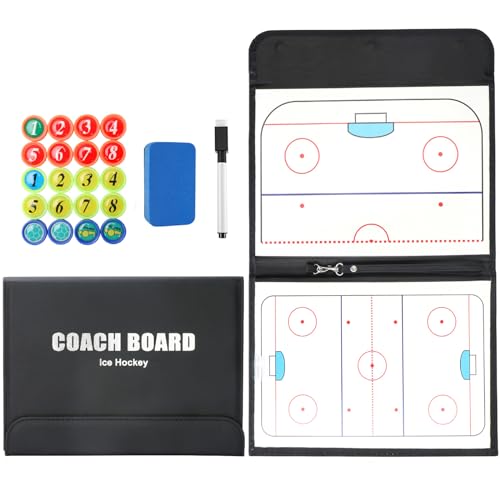 RoseFlower Football Coaching Board, Magnetic Football Tactics Strategy Board, Coaches Clipboard Kit with Magnets Marker Pen, Coach board Training Equipment for Teaching and Game Plan RoseFlower Football Coaching Board, Magnetic Football Tactics Strategy Board, Coaches Clipboard Kit with Magnets Marker Pen, Coach board Training Equipment for Teaching and Game Plan