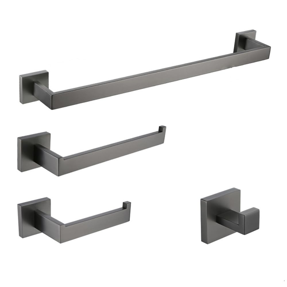 YACVCL Badezimmer-Hardware-Set 5-teilig – Gebürstetes Nickel, Edelstahl, Handtuchhalter 60 Cm