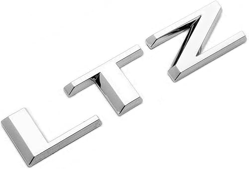 Miniatura 5 de 1 emblema de placa de identificación de letra LTZ negra OEM 2008-2015 Cruze Silverado Yukon Sierra brillante