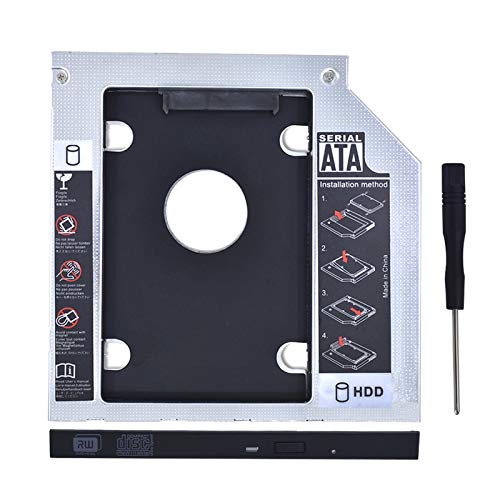 Bfenown 2nd 2.5C` SATA HDD SSD n[hhCufBXN DVD CD ROM wX[p[hCu LfBgCA_v^[ HP DELL Samsung ASUS Apple ACER Lenovo (9.5mm Sat