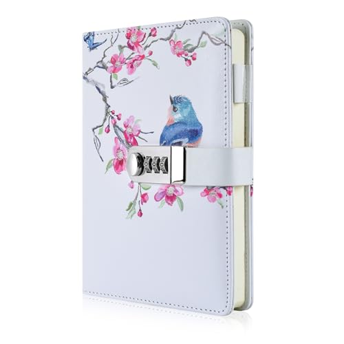 Journal créatif avec cadenas cadeau idéal en cuir PU avec mot de passe