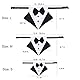Formales Hunde-Smoking-Bandana-Hundehochzeits-Bandana-Halsband Hundehalsband mit Fliege Verstellbares Hundefliege-Halsband Bandana für kleine mittelgroße Hunde (Blau, S)