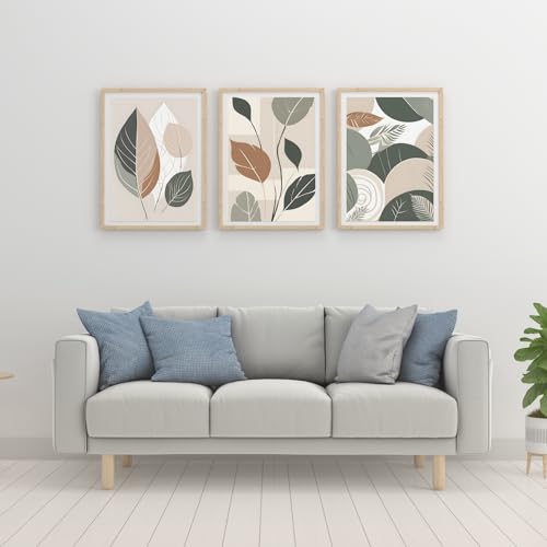 Affiches Décoration Murale Boho Art - Lot de 3 posters 30x40 cm nature modern