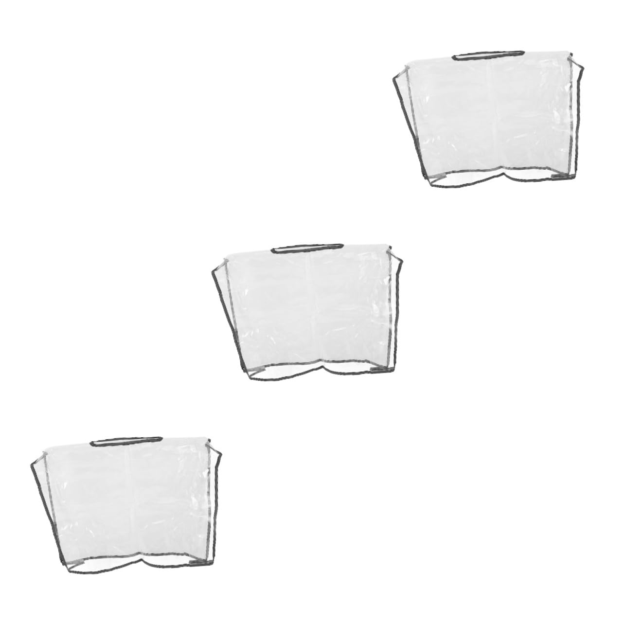 Kisangel Chubasquero Bolso Transparente Bolsa Impermeable Cubierta para Bolsa de Mano Bolsa Seca Bolso Bolsas de Polvo Funda Impermeable para Bolso Abrigo de Lluvia de polivinilo