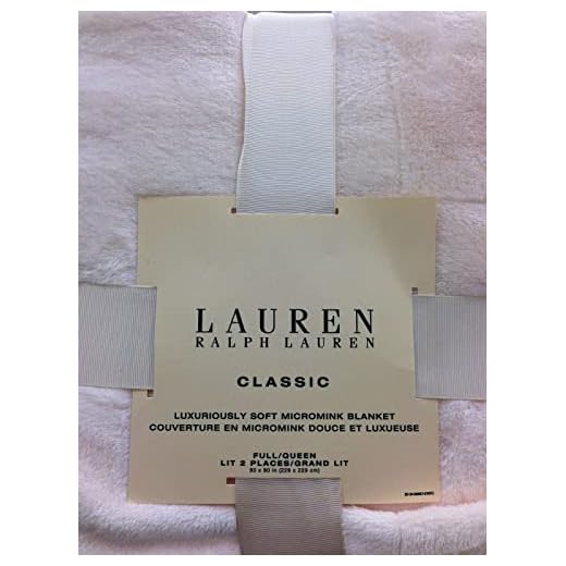 Lauren Ralph Lauren Classic Micromink Blanket - Creme - Full /Queen
