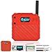 1Pack ESP32 LoRa V3 Development Board + 3.7V 3000mAh Battery + Custom Case Set - with 915MHz Meshtastic Antenna and SMA Antenna Surport WiFi Bluetooth LoRa V3 Devices for Arduino LoRawan IOT (N33,Red)